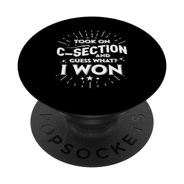 Took On And Won - Survivor C-section Surgery PopSockets Swappable PopGrip
