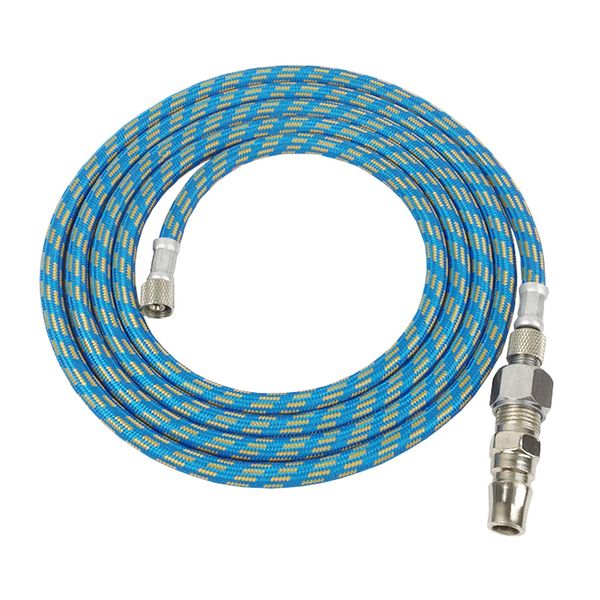 Samcos Airbrush Connection Hose Airbrush Hose 1.8M 1/8 1/4 Fitting Adapter Nylon Braided Flexible Airbrush Connection