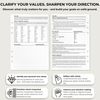 KOMPASS® Values | A5 Planner Inserts | 11 Sheets for Identifying & Clarifying Personal Core Values - A5 Size (14.5 cm x 21 cm) - Perfect for Goal Setting & Decision Making
