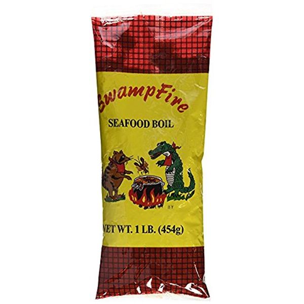 Swamp Fire Complete Cajun Seafood Boil, 1 Pound Bag (Pack of 3)