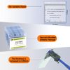 Fushing Clear Plastic Horizontal Name Tag Badge ID Card Holders (100)
