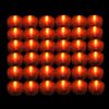 Submersible Waterproof Battery LED Tea Light ~ ORANGE ~ 36 Pack