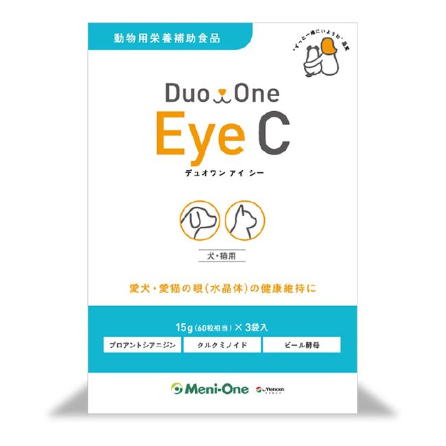 Meniwan Duo One Eye C for Dogs and Cats, 180 Tablets (60 Tablets x 3 Bags)