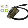 AYA 1Ft (1 Foot) USB Type C to Serial (RS-232) DB9 Cable with FTDI Chipset (Win, Mac, Linux, Android)