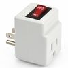 BindMaster 3 Prong Grounded Single Port Power Adapter with Red Indicator On/Off
