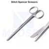 Surgical Suture Stitch Spencer Scissors Hook Shape Suturing Removal Shears CE