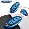 Blue TPU+Leather Full Seal Remote Control Keyless Cover Protector For Nissan