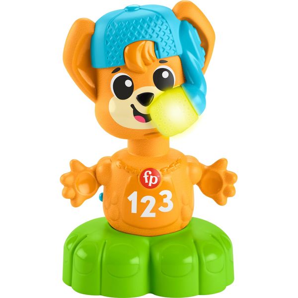 Fisher-Price Baby Learning Toy Link Squad Opposites Fox with Music & Lights for Ages 9+ Months, Compatible Only with Link Squad Items