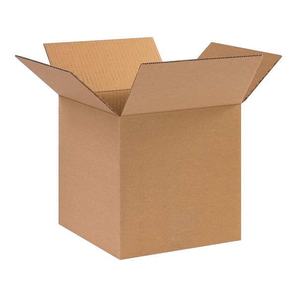 The Packaging Wholesalers 10 x 10 x 10 Inches Shipping Boxes, 25-Count (BS101010)