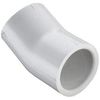 Spears 416 Series PVC Pipe Fitting, 22.2 Degree Elbow, Schedule 40 (10, 1")