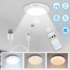 Magnetic Motion Sensor Ceiling Light Rechargeable LED Flush Shower Closet Light