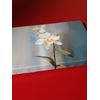 White Orchid Wall Art Canvas Print 9x6