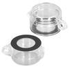 Nanddi Push Button Switch Cover, Round Plastic Emergency Stop Button Cover Protector Guard Case Clear Protective Switch Push Button Lockout Cover for 22MM Diameter Push Button Switch