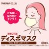 Tachilene Dispo Masks for Face Without Ear Strings, 60 Sheets