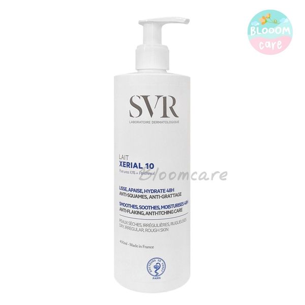 SVR Xerial 10 10% Urea 24hr Moisturizing Body Lotion 400ml Exp.01/2026