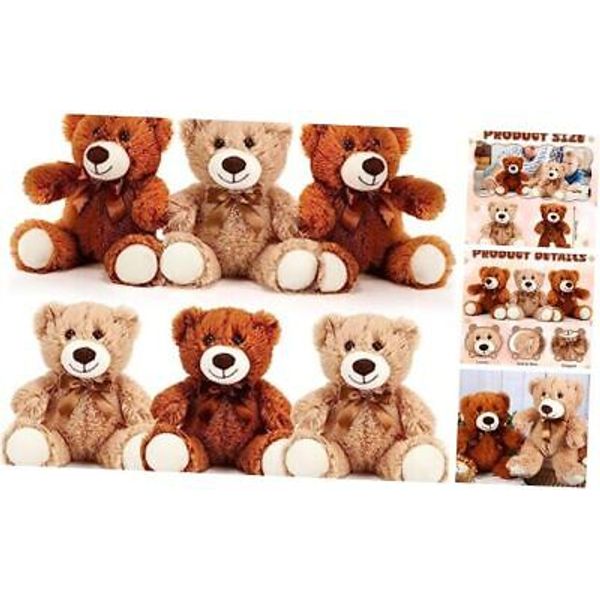 Libima 6 Pcs Operation Valentine's Day Bear Stuffed Animal Plush Toys 14 Inch