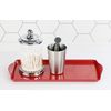 Calypso Basics by Reston Lloyd Melamine Tidbit Tray, Red,6600