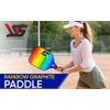Rainbow Graphite Pickleball Paddle Set, Polymer Honeycomb Core, 1 Neoprene Paddl