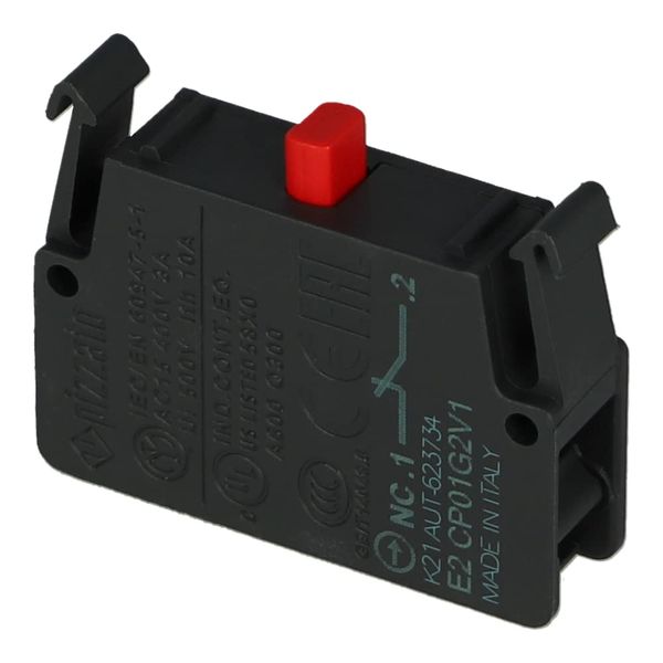 E2 CP01G2V1 | E2CP01G2V1 | PIZZATO CONTACT BLOCK FOR E2 SERIES PANEL MOUNTING ACTUATORS 1 NC CONTACT