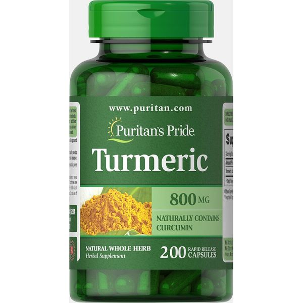Puritan's Pride Turmeric 800 mg-200 Capsules