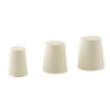 Tegg Lab Rubber Plug 26PCS 000# - 8# Sizes Tapered White Solid Rubber Stoppers 11 Assorted Sizes Bungs