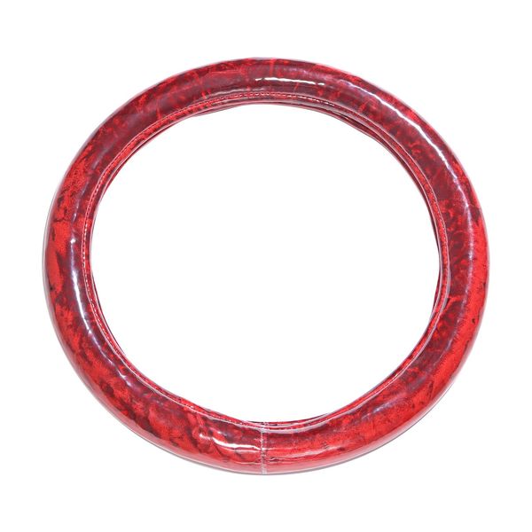 Yabi Extra Thick Steering Wheel Cover Chinchilla Size: 2HS (17.7 - 18.1 inches (45 - 46 cm) Red MHC-CC-2HSRE