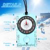 PATIKIL Orienteering Compass, Navigation Hiking Backpacking Compass for Map Reading Survival Outdoor Exploring, Blue