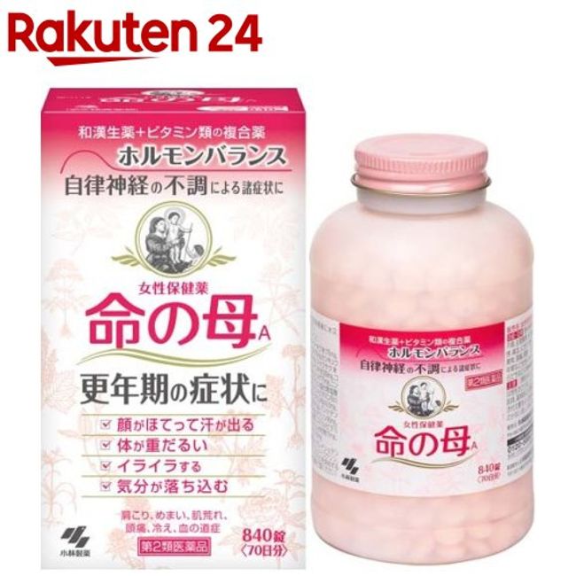 [Class 2 OTC drug] Women&#39;s health medicine Inochi no Haha A (840 tablets) [Inochi no Haha] [Women&#39;s health medicine, menopausal symptoms, menstrual pain, poor circulation, anemia, tablets]