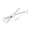 Sonew Adjustable Eyebrow Ruler, Stainless Steel Eyebrow Positioning Makeup Measuring Tool (Silver)