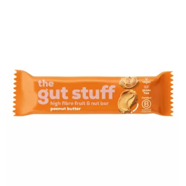 The Gut Stuff Peanut Butter High Fibre Fruit & Nut bar