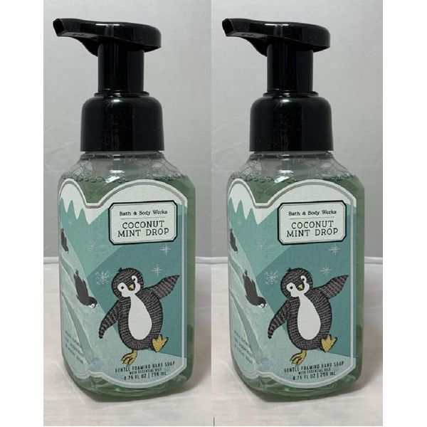 Bath & Body Works Gentle Foaming Hand Soap - Coconut Mint Drop (2 Pack)