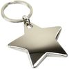 Emblems-Gifts Personalised Chrome Star Keyring Engraved Free