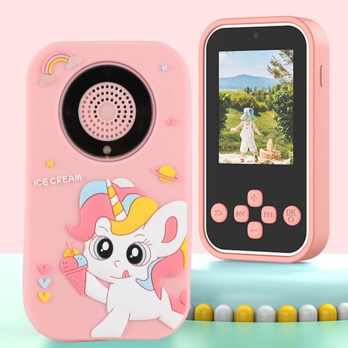 1080P Digital Camera for Photography, MP3 Player, 96MP Dual Lenses Vlogging Camera, 2.4inch Screen Compact Travel Camera, Built in Flashlight, Timer, Calendar (Pink)