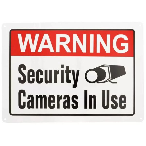 Everbilt 10 In. X 14 In. Security Cameras in Use Sign