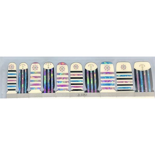 Color Nail Polish Strips 20ct.  Zl0351  .  READ DESCRIPTION BELOW