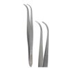 IRIS EYE DRESSING FORCEPS 4" HALF CURVED SURGICAL STAINLESS STEEL INSTRUMENTS