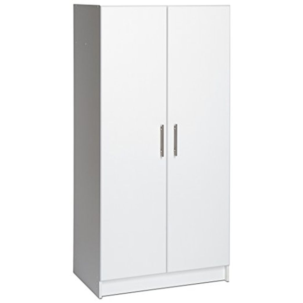 Prepac Elite Storage 65 H x 32 W x 16 D White Storage Cabinet