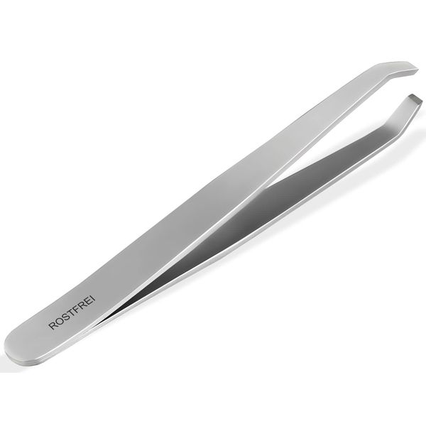 Profi Augenbrauen-Haarzupf-Pinzette Gerade 9 cm - 2 mm Edelstahl Zupfpinzette