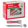 Fischer 544018 Duopower Dowel with Screw, Grey