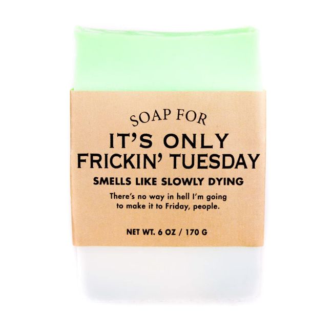 Whiskey River Soap Co. - Soap for It's Only Frickin' Tuesday, 6 oz, Spearmint scented