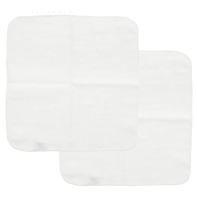 Top Factory Hand Towel, Imabari, Gauze Handkerchief, Easy to Make Gauze Masks, Set of 2, White, 9.8 x 9.8 inches (25 x 25 cm)