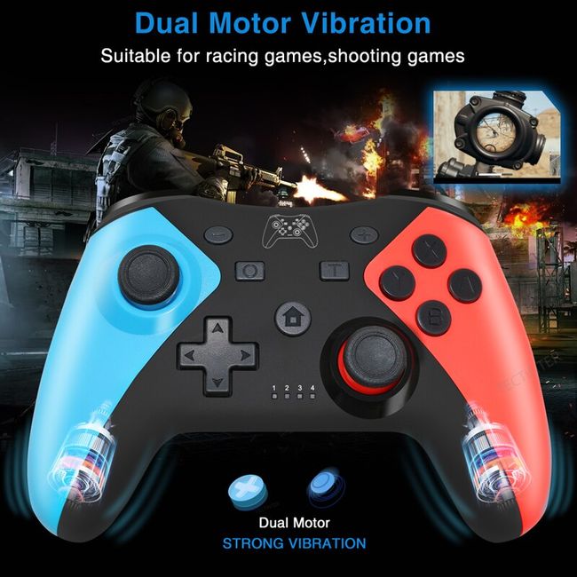 Controller Wireless Bluetooth Compatibile Nintendo Switch Android