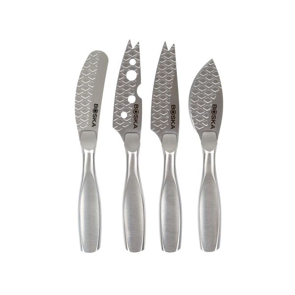Boska Mini Monaco+ Cheese Knife Set, 4 Pieces, Stainless Steel