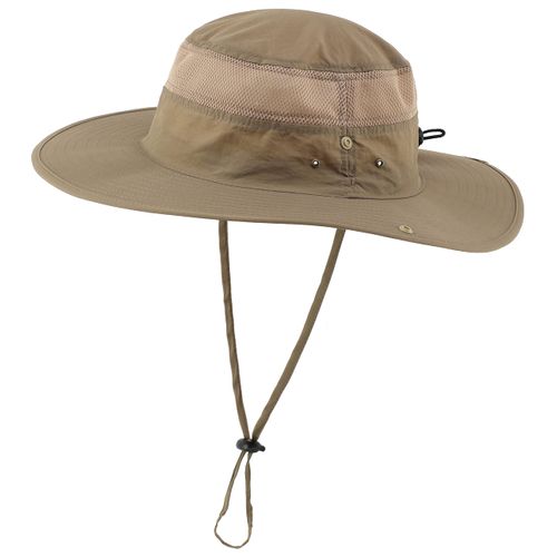 Connectyle Outdoor Mesh Sun Hat Wide Brim Sun Protection Hat Summer Fishing Hunting Hiking Gardenig Hat Dark Khaki