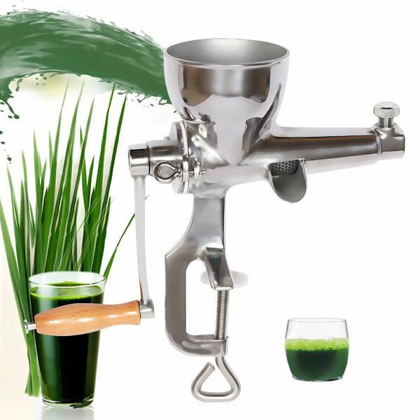 Stainless Steel Wheat Grass Wheatgrass Manual Hand Juicer Health Juice Extractor