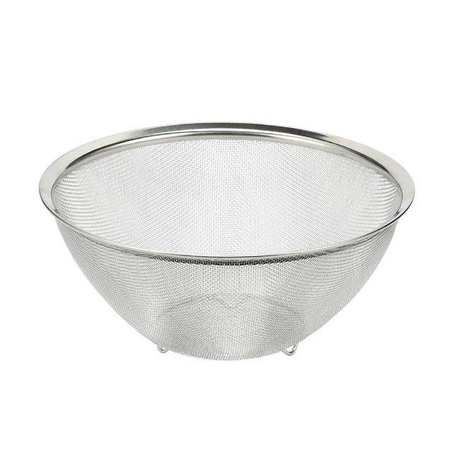 Pearl Metal HB-4078 Bowl-Shaped Colander, 9.4 inches (24 cm), Stainless Steel at Aqua