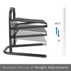 VIVO Black Ergonomic Height Adjustable Standing Foot Rest Relief Platform