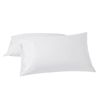 Coyuchi Classic Organic Sateen Pillowcase Set, Alpine White (2 Standard Queen)