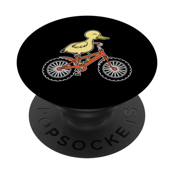 Duck with Bicycle PopSockets Adhesive PopGrip