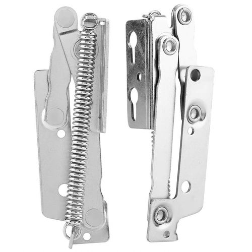 Soft Close Cylinder Pull Down Hinges,Scissor Hinge,Heavy Duty Attic Stairs Hinge,Self Closing Door Hinge 2Pcs Set Steel Up Spring Hinge for Cabinet Cupboard Closet Wardrobe Door